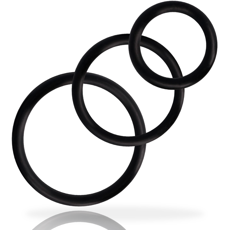 Set de Anillos para el Pene Negros