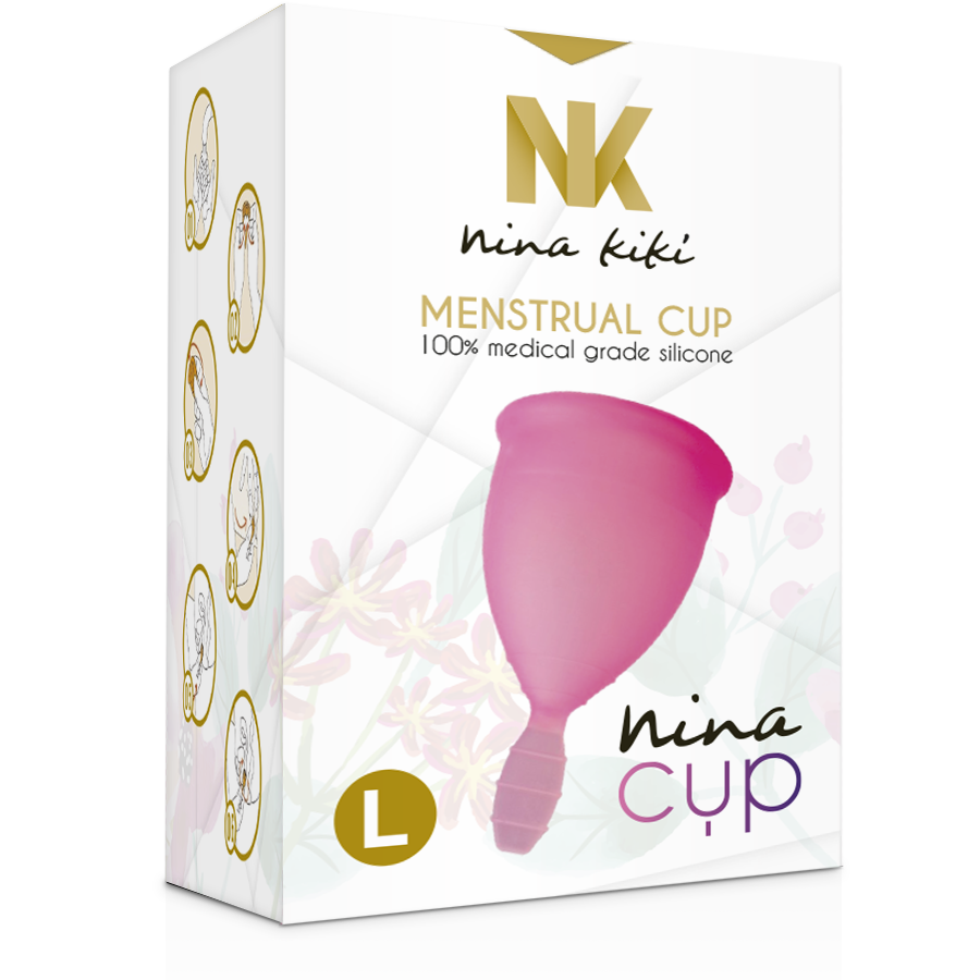 Copa Menstrual Grande Rosa - Talla L
