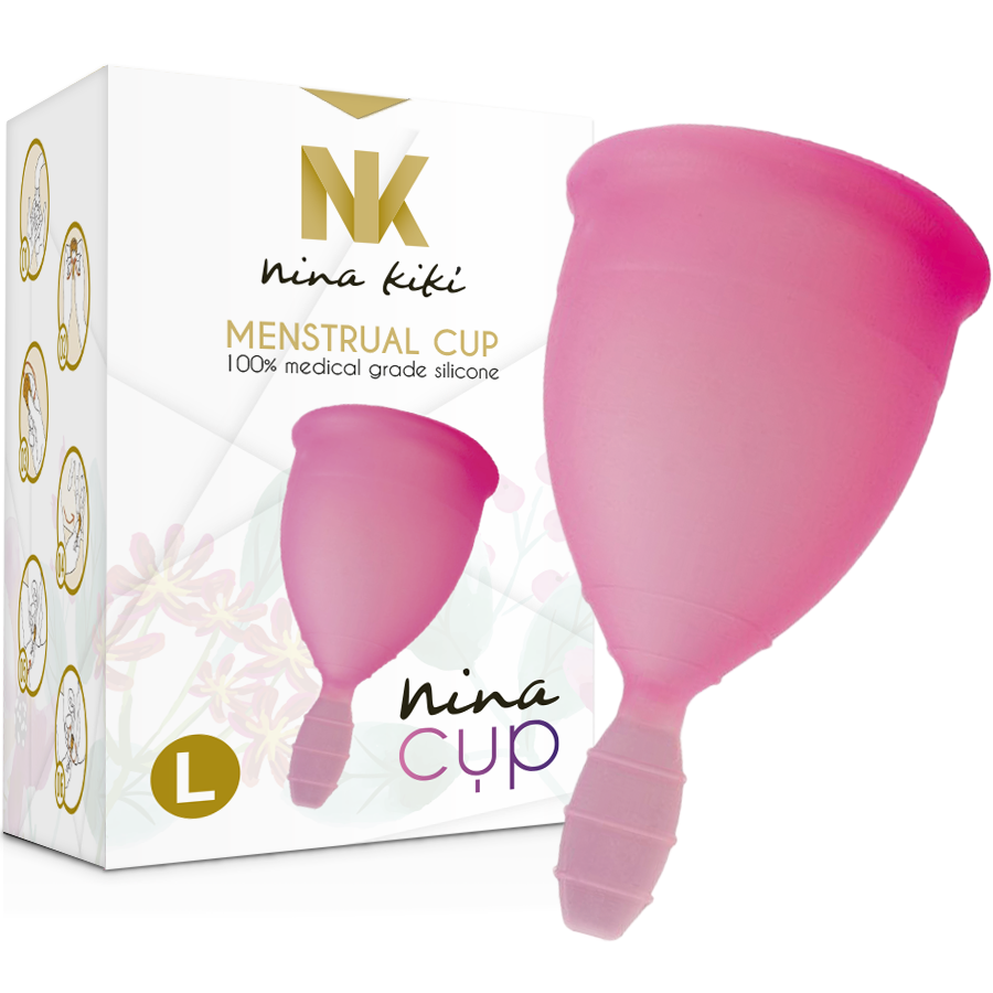 Copa Menstrual Grande Rosa - Talla L