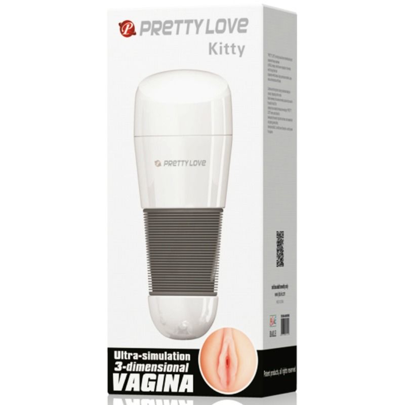 Masturbador Vaginal Kitty White 2