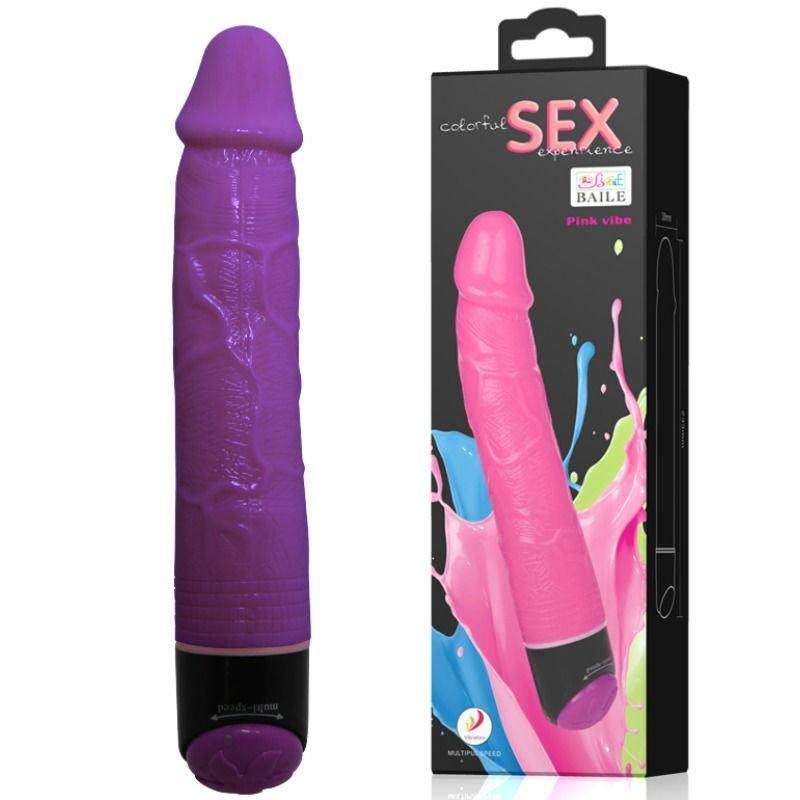 Vibrador Realista Lilás 23cm