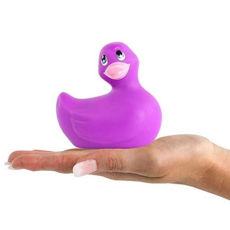 Massajador Vibratório em Forma de Pato Clássico Roxo