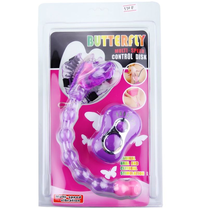 Lilac Butterfly Strap-On Harness