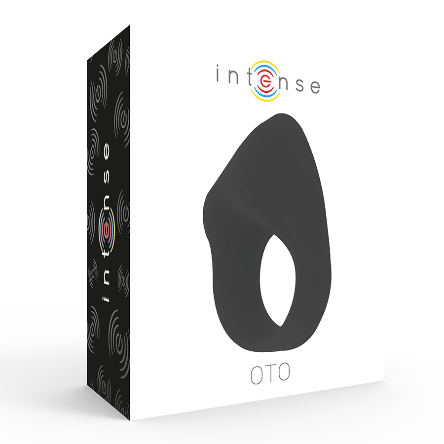 Oto Black Rechargeable Vibrator Ring