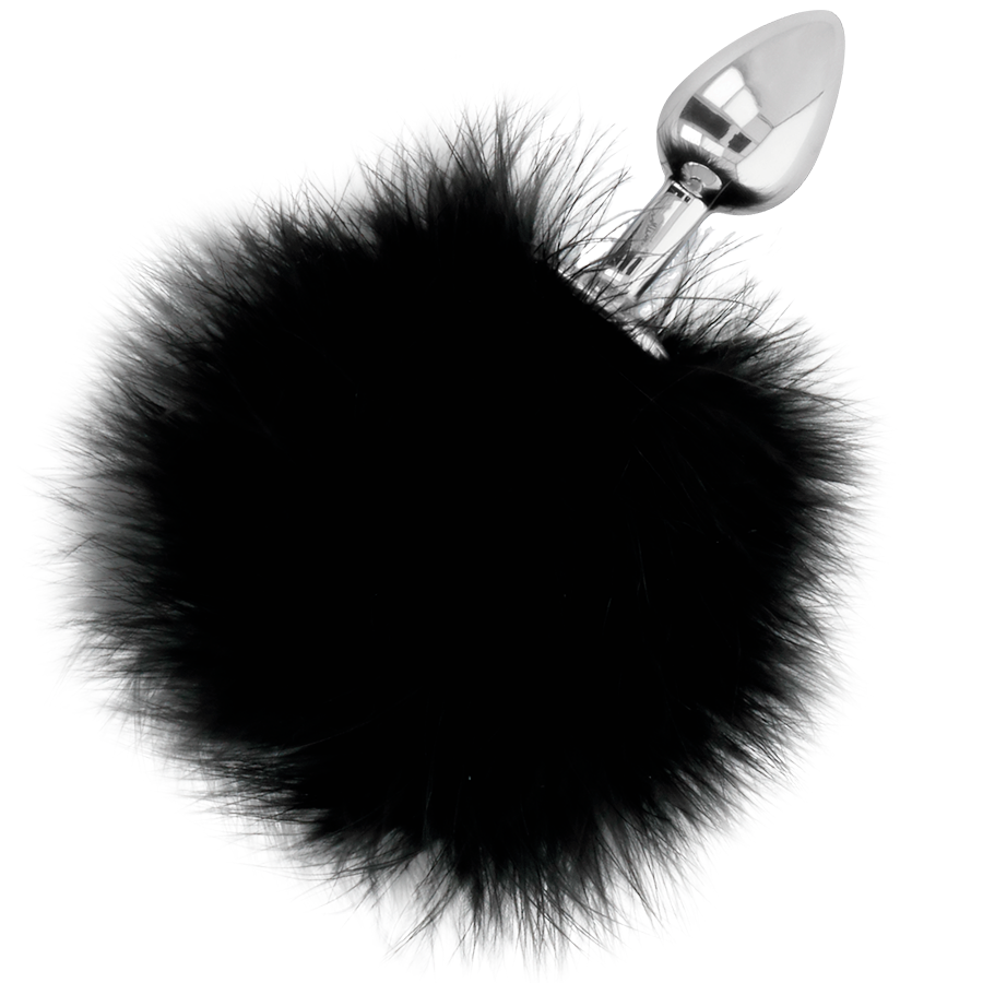 Black Cat Tail Anal Buttplug 7cm