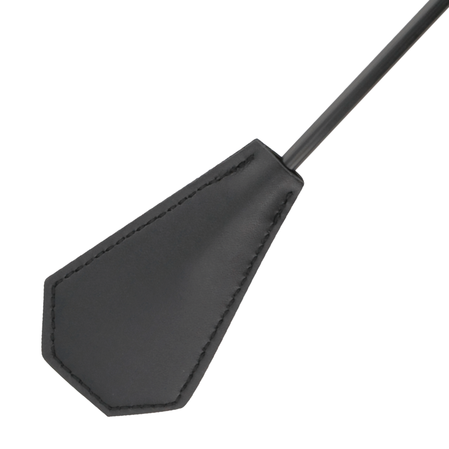 Elegante Látigo de Plumas Negro para Juegos Íntimos