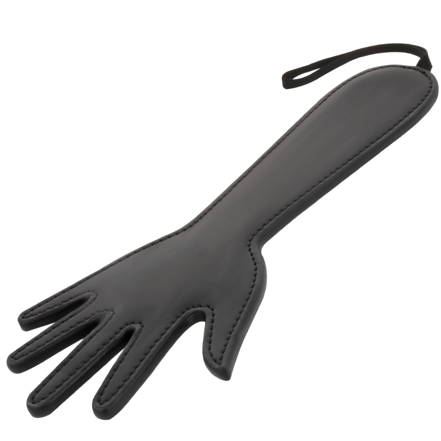 Sleek Black Fetish Spanking Hand Paddle