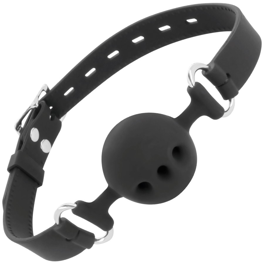 Breathable Silicone Black Gag