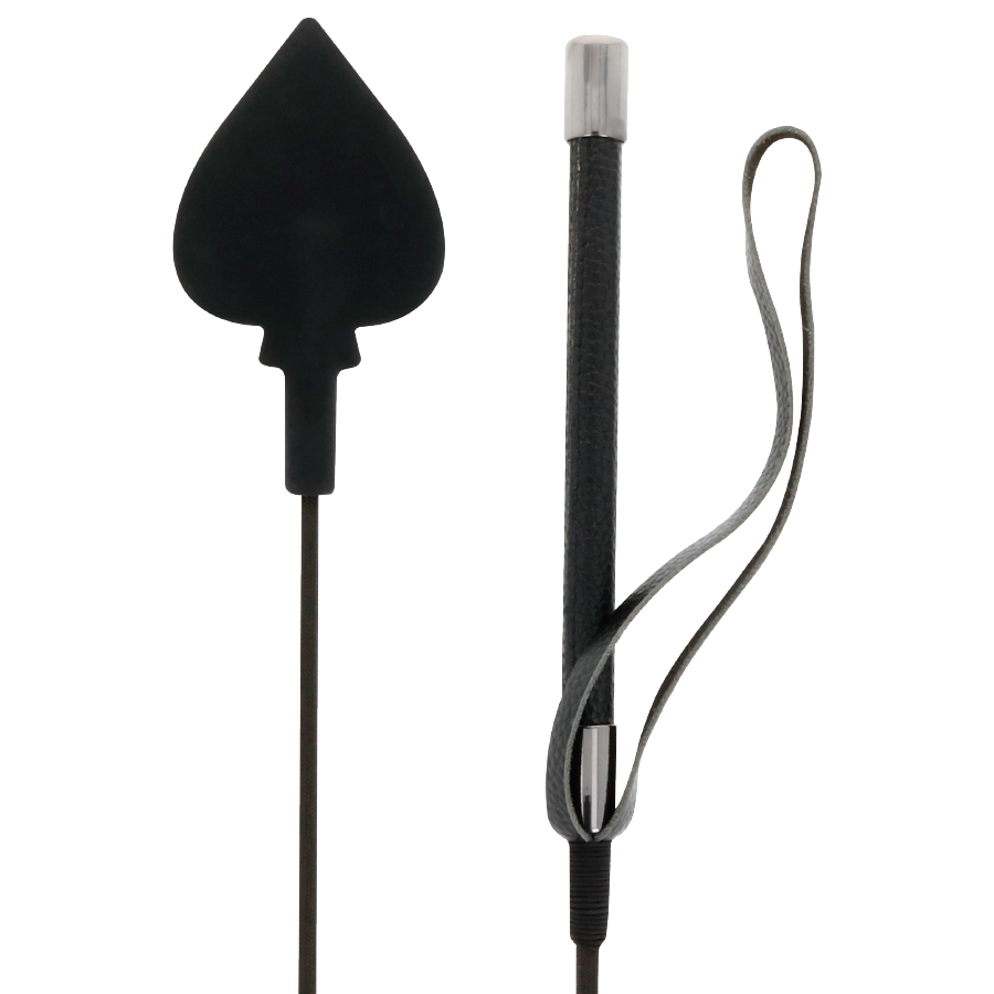 Silicone Bondage Whip - 60cm Black