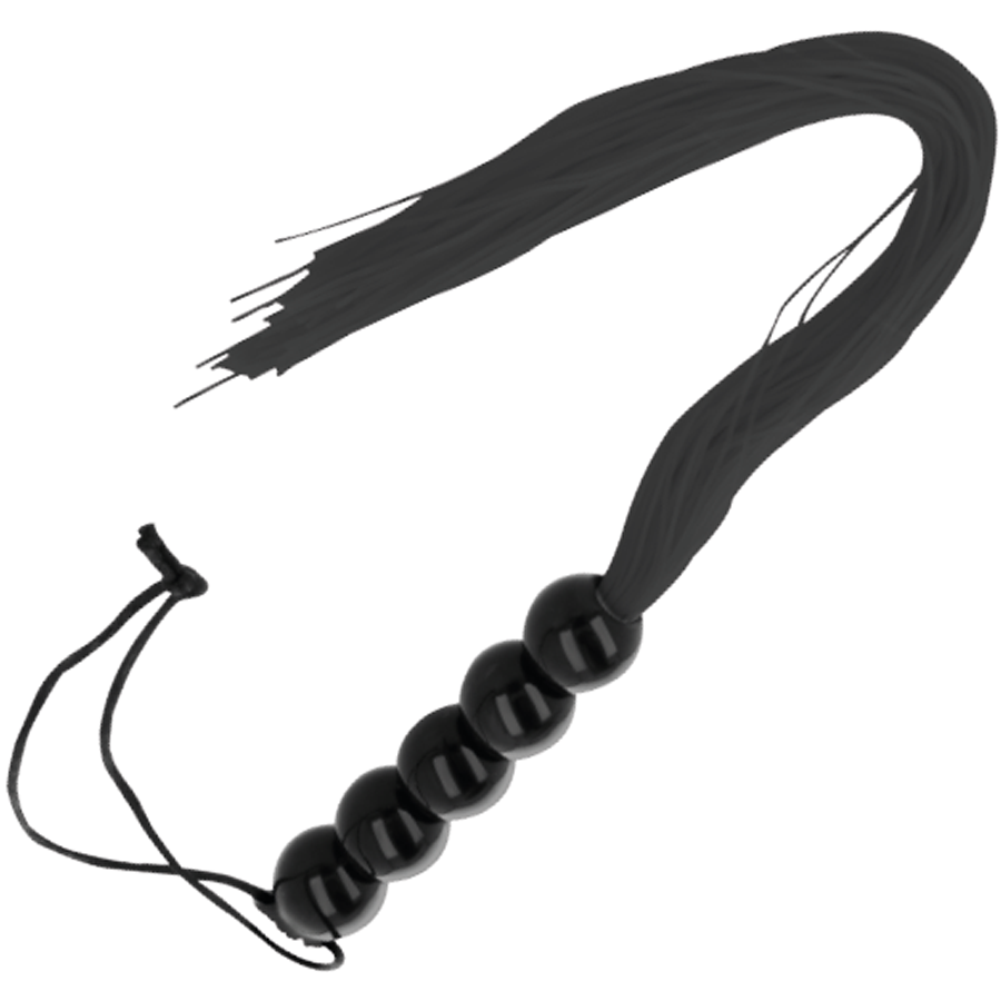 Sleek Black Bondage Discipline Whip