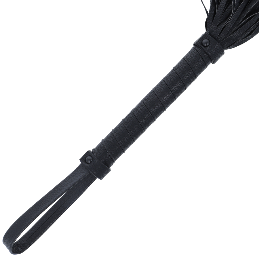 Black Leather Bondage Whip (42cm)