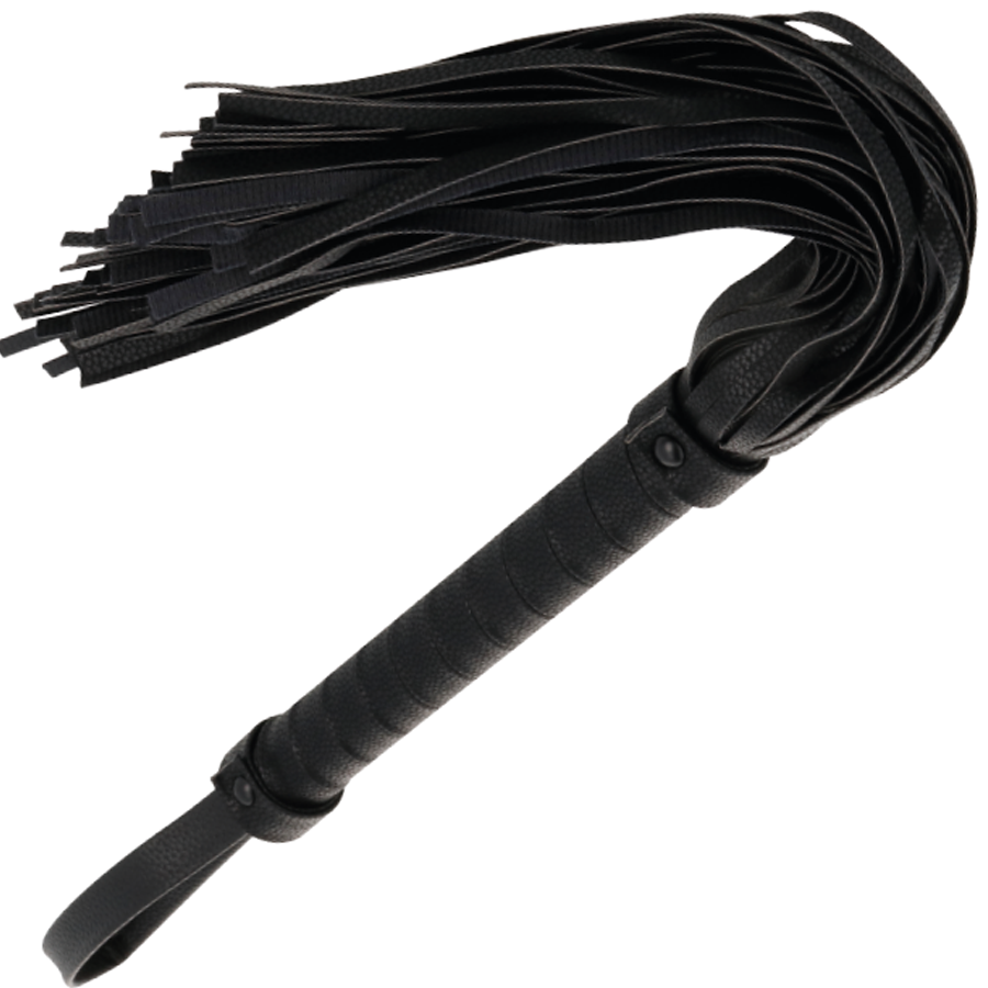 Black Leather Bondage Whip (42cm)