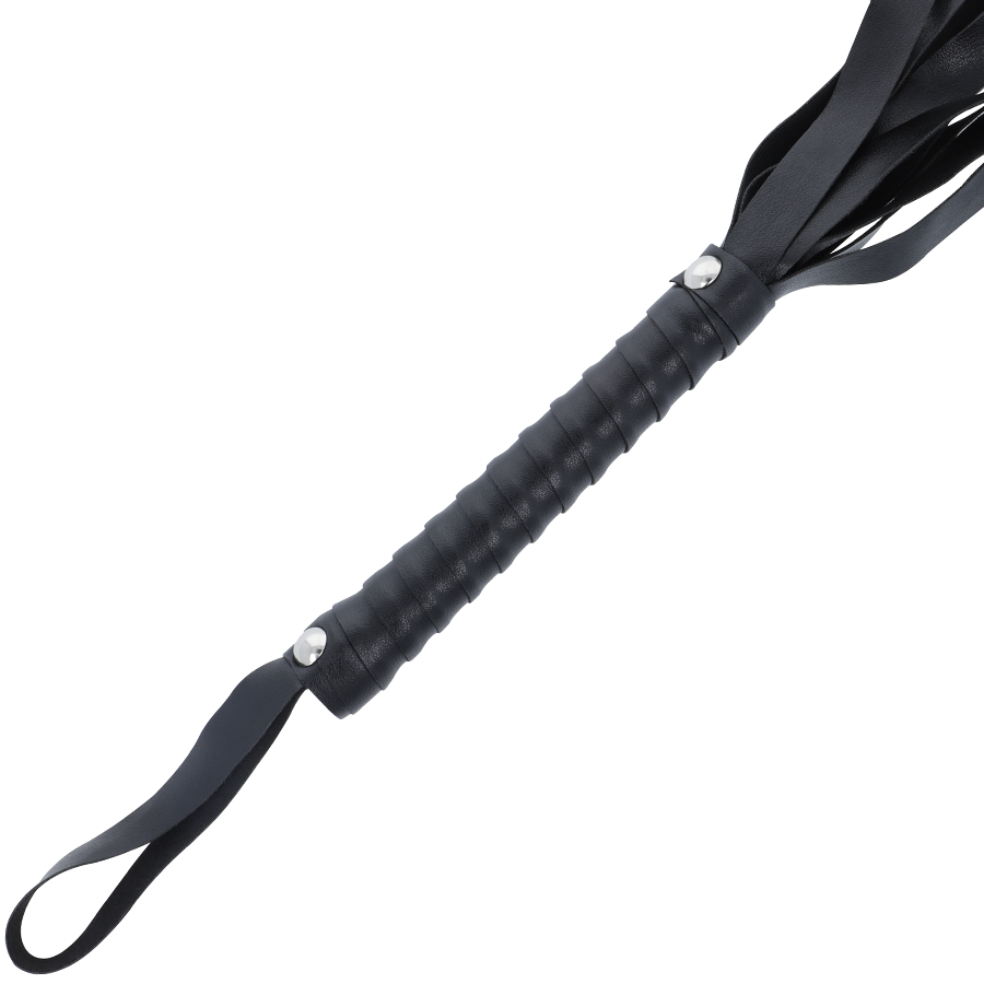 Black Bondage Whip - 51cm Long