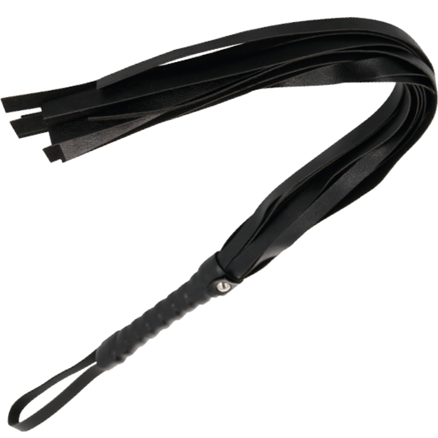 Elegant Black Bondage Whip 45cm