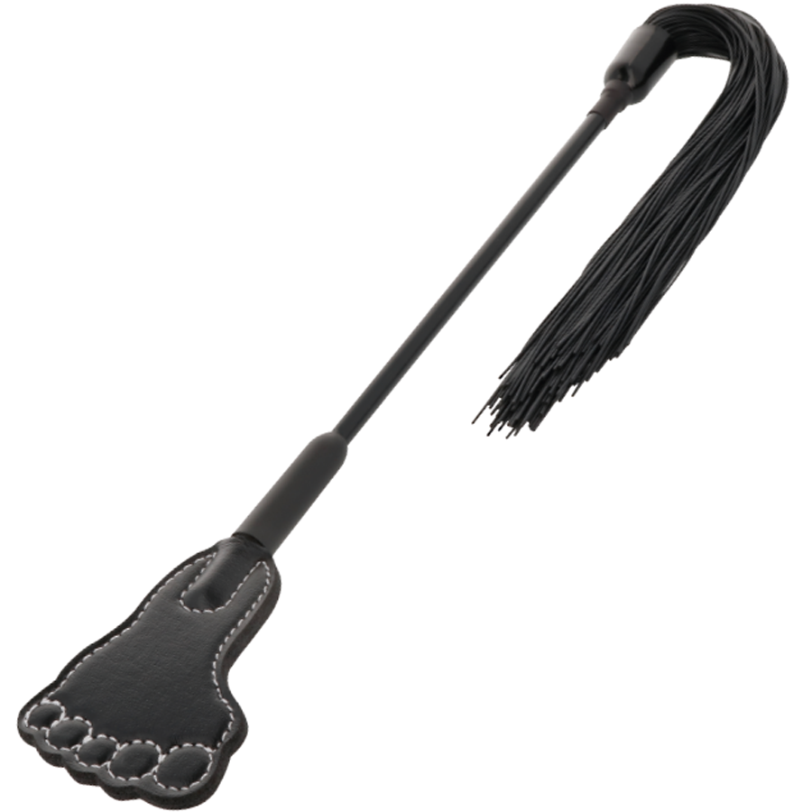 Black Bondage Crop and Whip Set