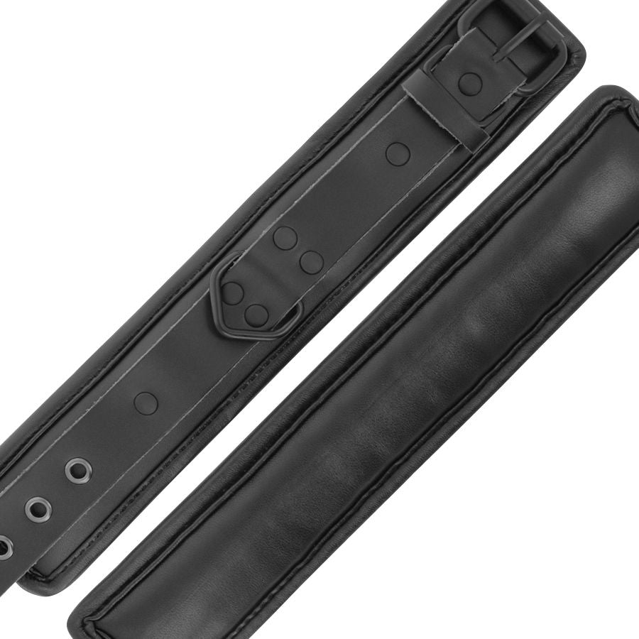 Esposas de Cuero Negro Ajustables