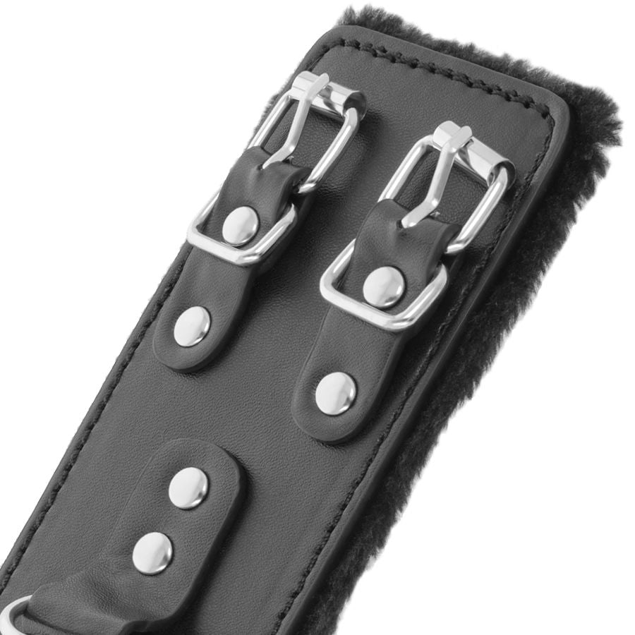 Padded Leather Adjustable Handcuffs
