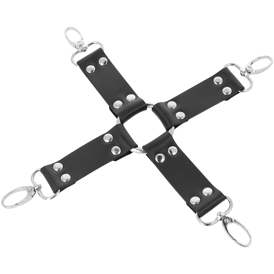 Black Leather Handcuffs for Hands & Feet