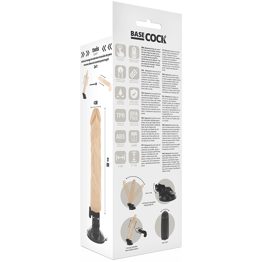 Realistic Remote Control Vibrator 21cm