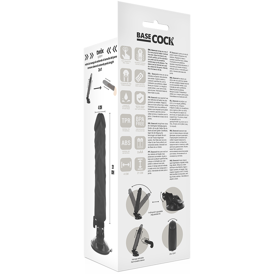Remote Control Realistic Vibrator 21cm