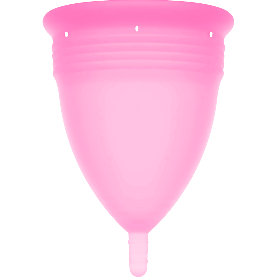 Copo Menstrual Grande de Silicone Rosa