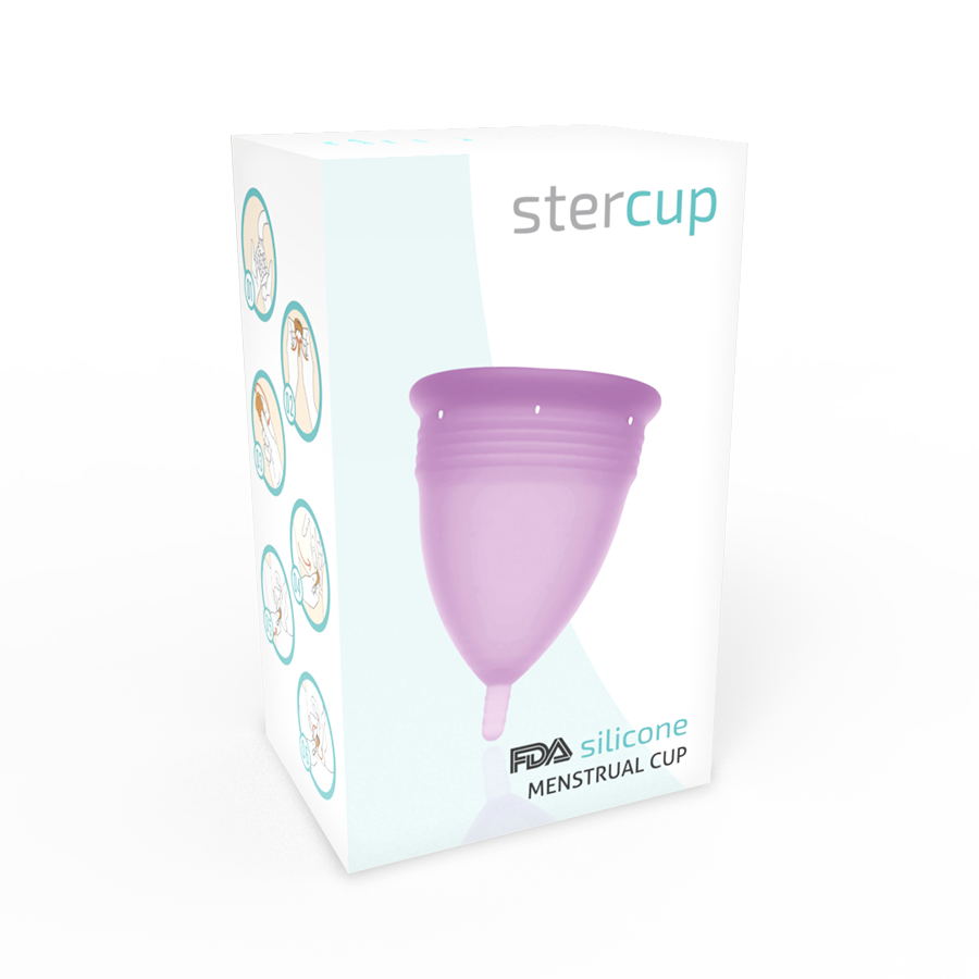 Copa Menstrual de Silicona - Violeta Talla L