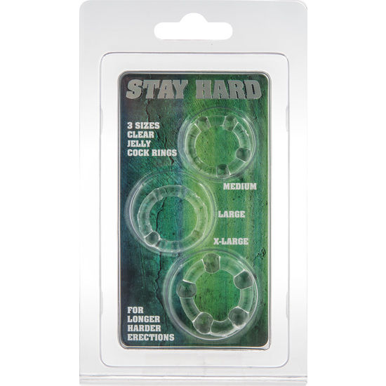 Clear Triple Penis Ring Set