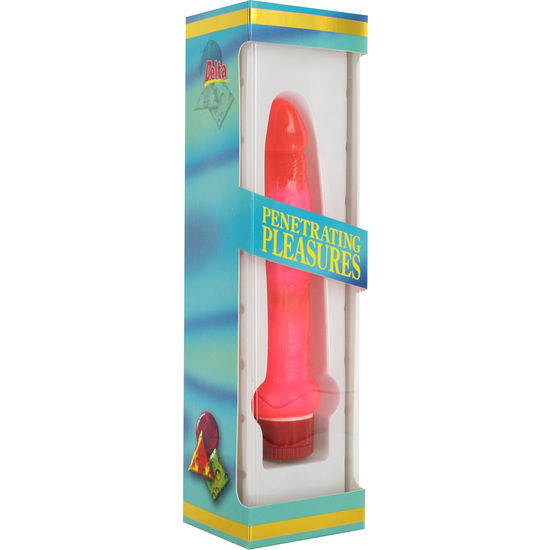 Vibrador Anal de Jalea Rosa Delgado