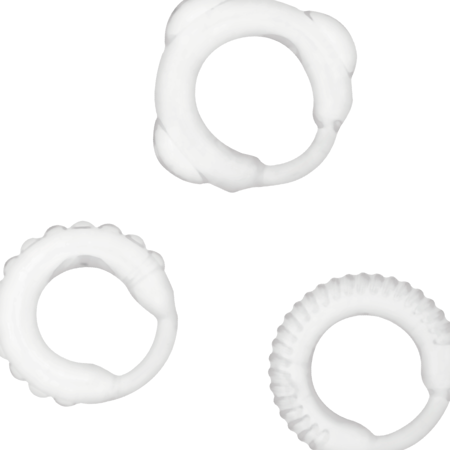 Clear C-Ring Set for Pleasure Enhancement