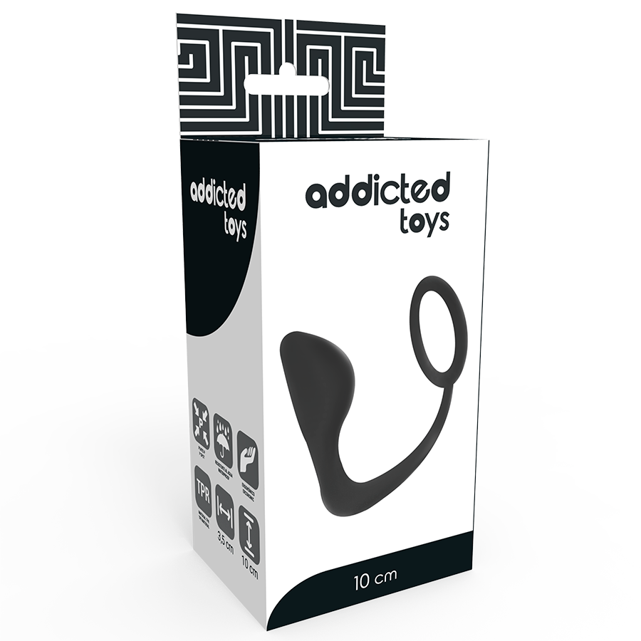 Silicone Anal Plug With Penis Ring