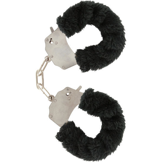 Black Furry Fun Bondage Cuffs