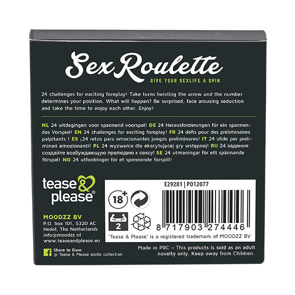 Jogo para Adultos Roleta Sexual de Preliminares