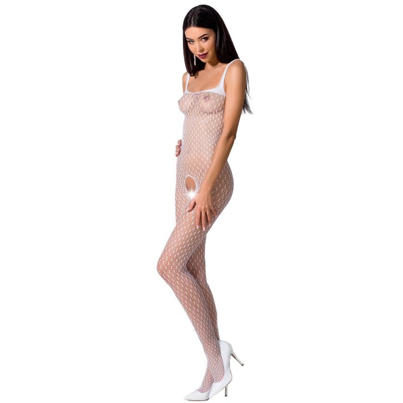 White Full Body Fishnet Bodystocking