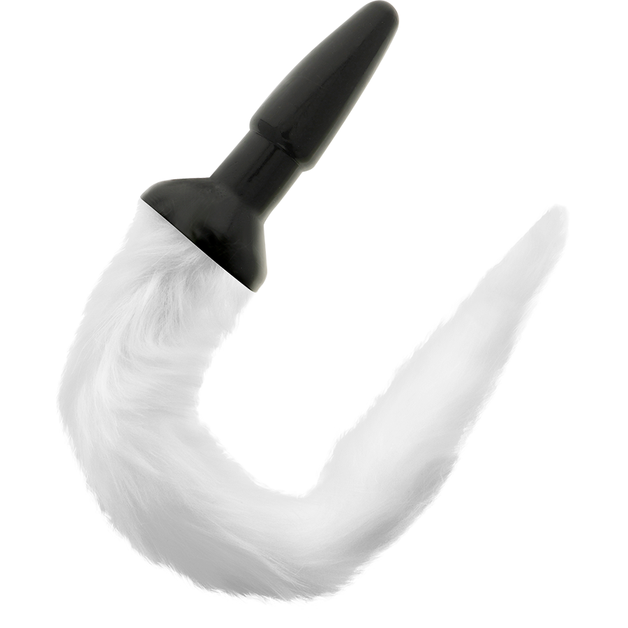 White-Tailed Silicone Anal Plug