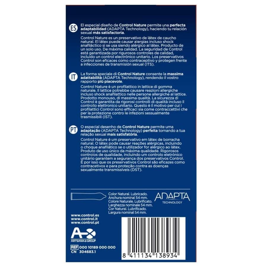 Preservativos Adapta Nature (Embalagem de 24)