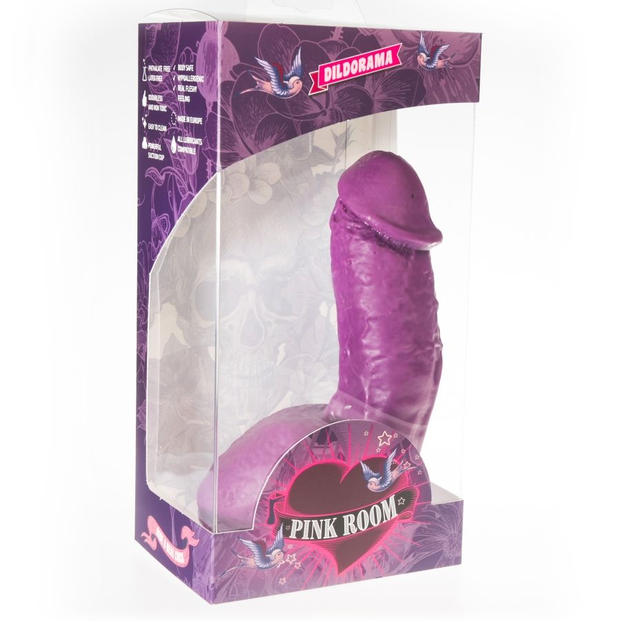 Elian 17.5cm Realistic Purple Dildo
