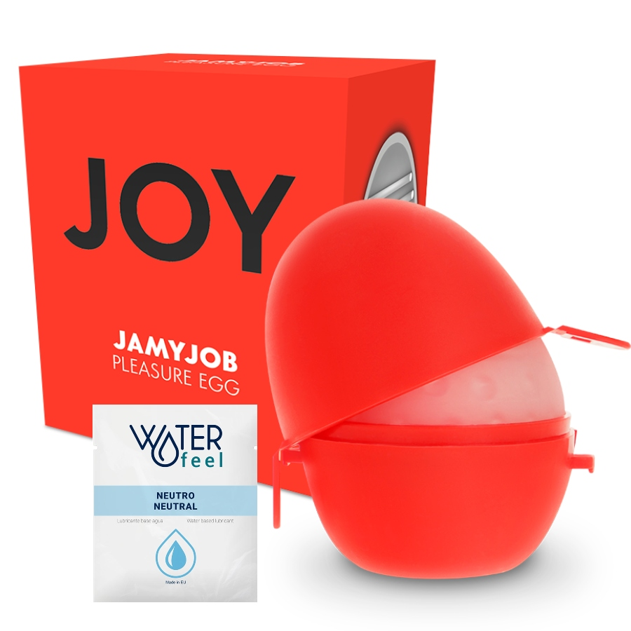 Masturbador Discreto en Forma de Huevo Rojo