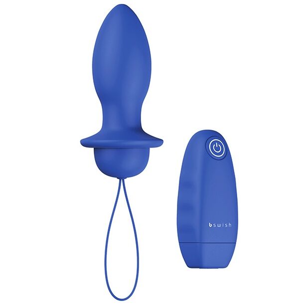 Bfilled Classic Vibrating Anal Plug - Denim
