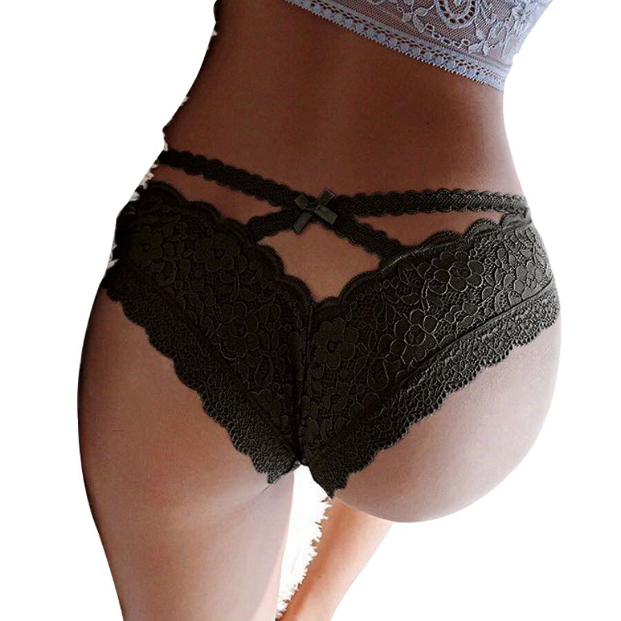 Sensual Floral Lace Panties L/XL