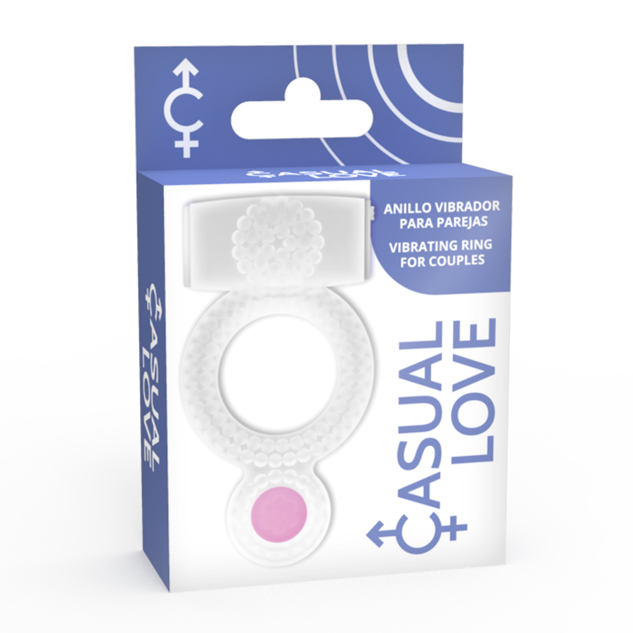 Anillo Vibrador Transparente de Doble Placer