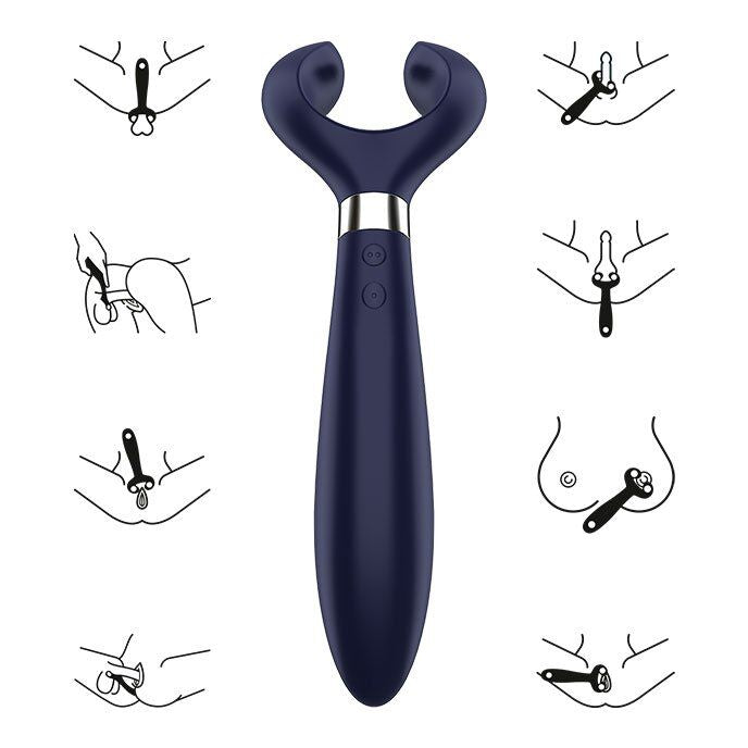 Vibrador Múltiple para Diversión Sin Fin - Azul