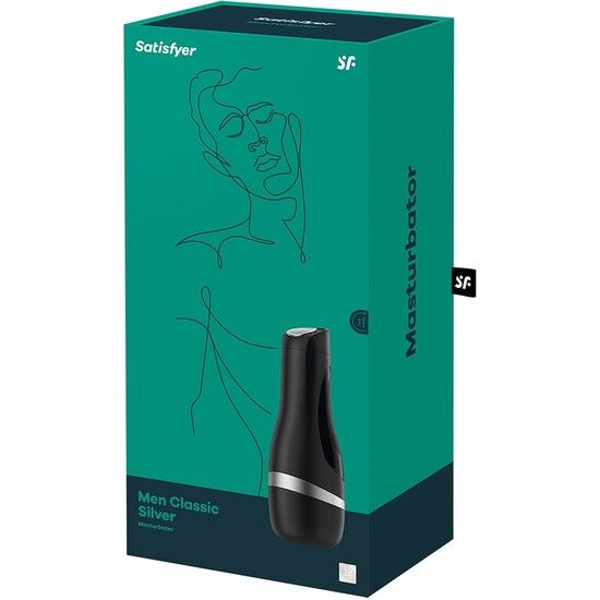 Masturbador Clásico Plateado para Hombres