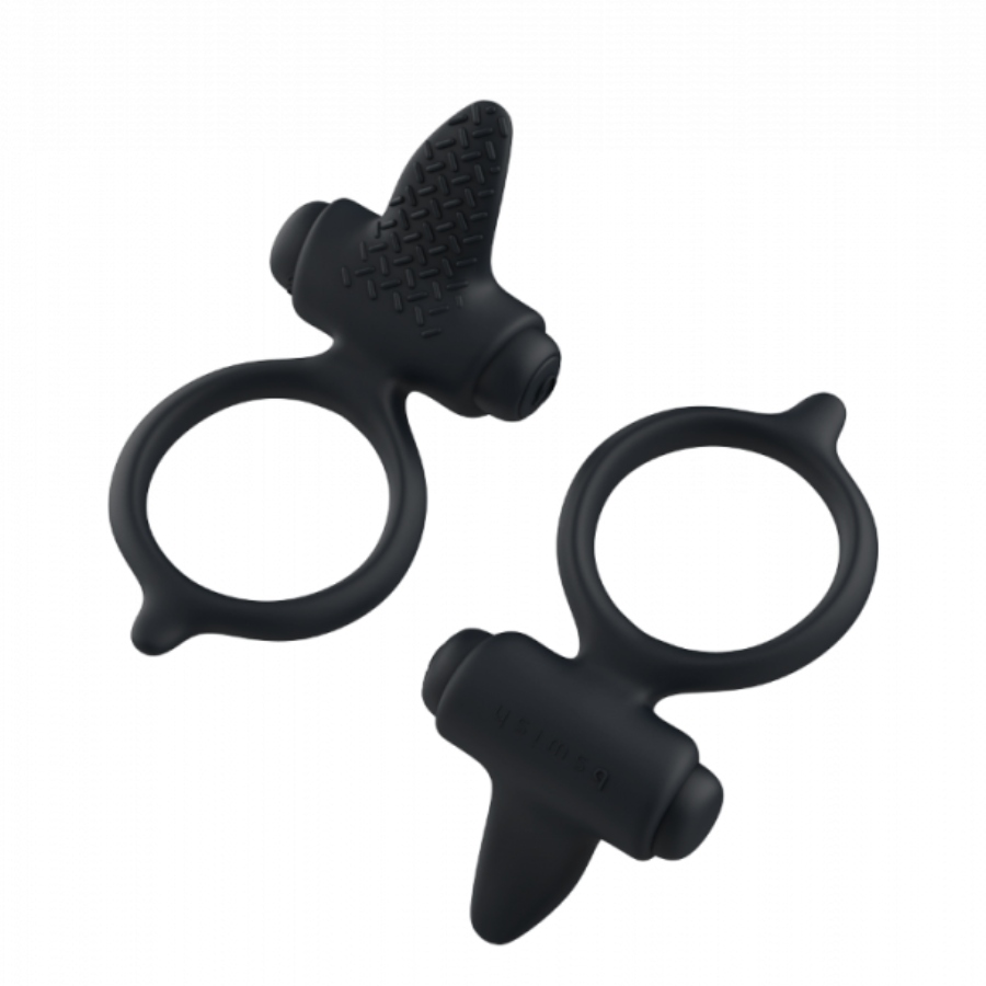 Bcharmed Basic Vibrating Cock Ring - Black