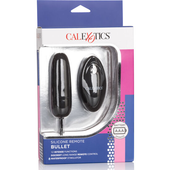 Vibrador Tipo Bala Negro con Control Remoto