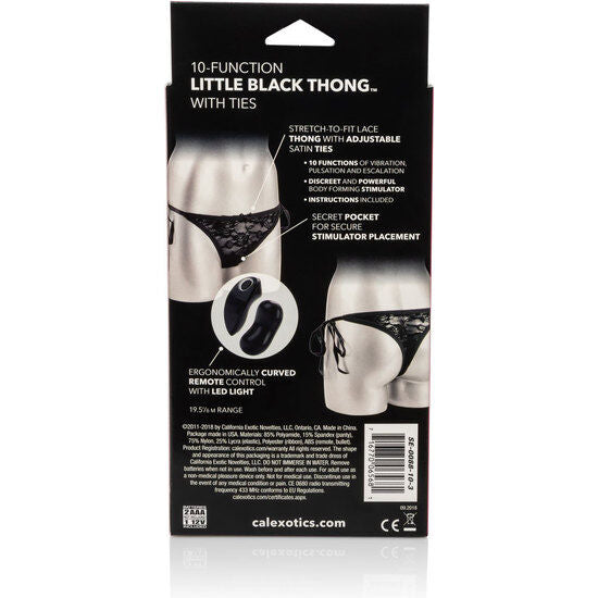 10 Function Vibrating Thong With Ties