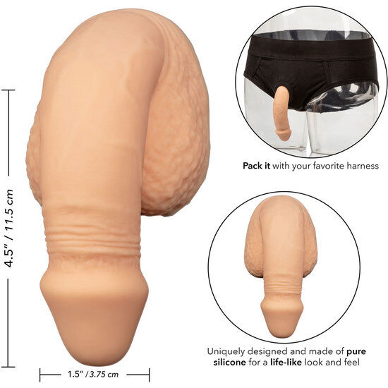 Flesh-Colored 12.75cm Silicone Packing Penis