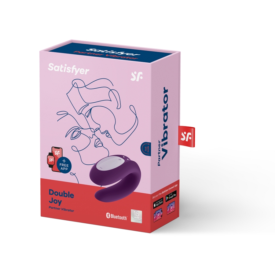 Double Joy App-Controlled Purple Vibrator