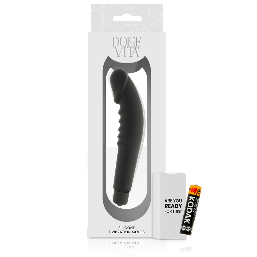 Realistic Black Silicone Pleasure Toy