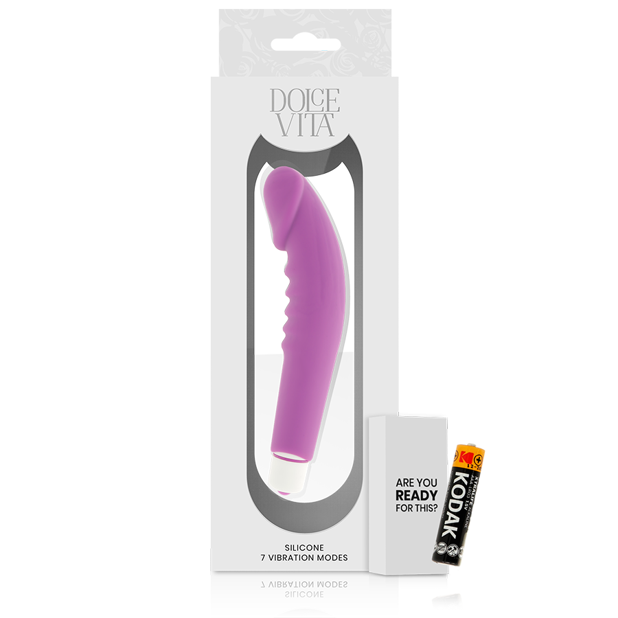 Purple Realistic Silicone Pleasure Toy