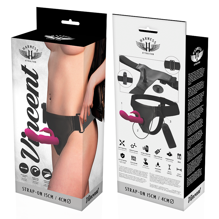 Vibrador Rabbit Vincent 15cm x 4cm